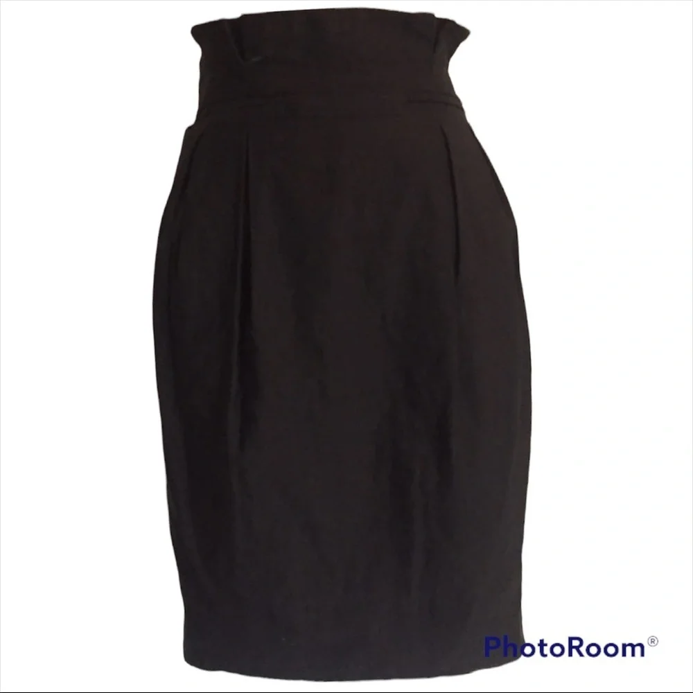 New All Saints Cameo Black Pencil Skirt Cameo 12